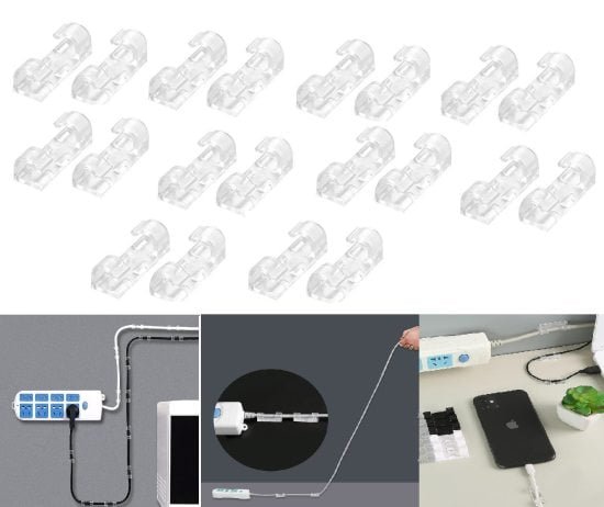 20-pcs-Cable-Clip-Organizer