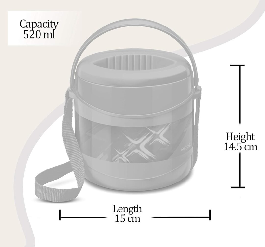 MILTON Econa deluxe 2 Containers Lunch Box